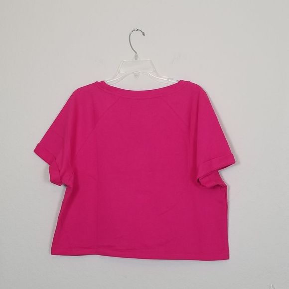 NEW Calvin Klein Monogram Logo Short Sleeve Top - Picture 5 of 9